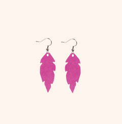 Feathers Petite Earrings Pink
