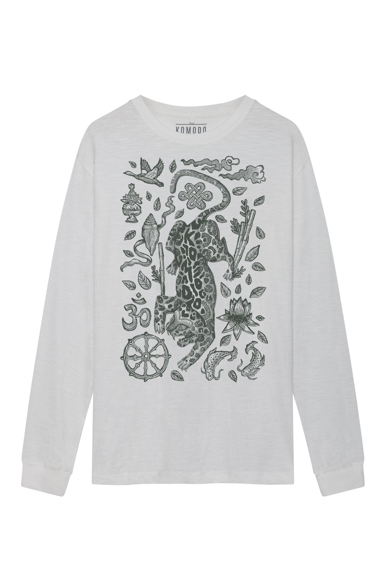 Nepali Leopard Men's Tee White