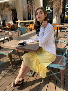 Lily Chiffon Skirt Yellow