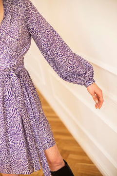 Laurel Sapphire Silk Dress