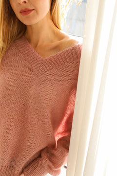 Mohair Sweater Dirty Pink