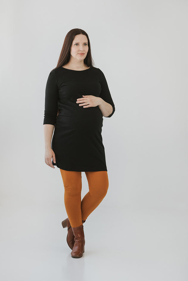 Maternity Leggings Ocher
