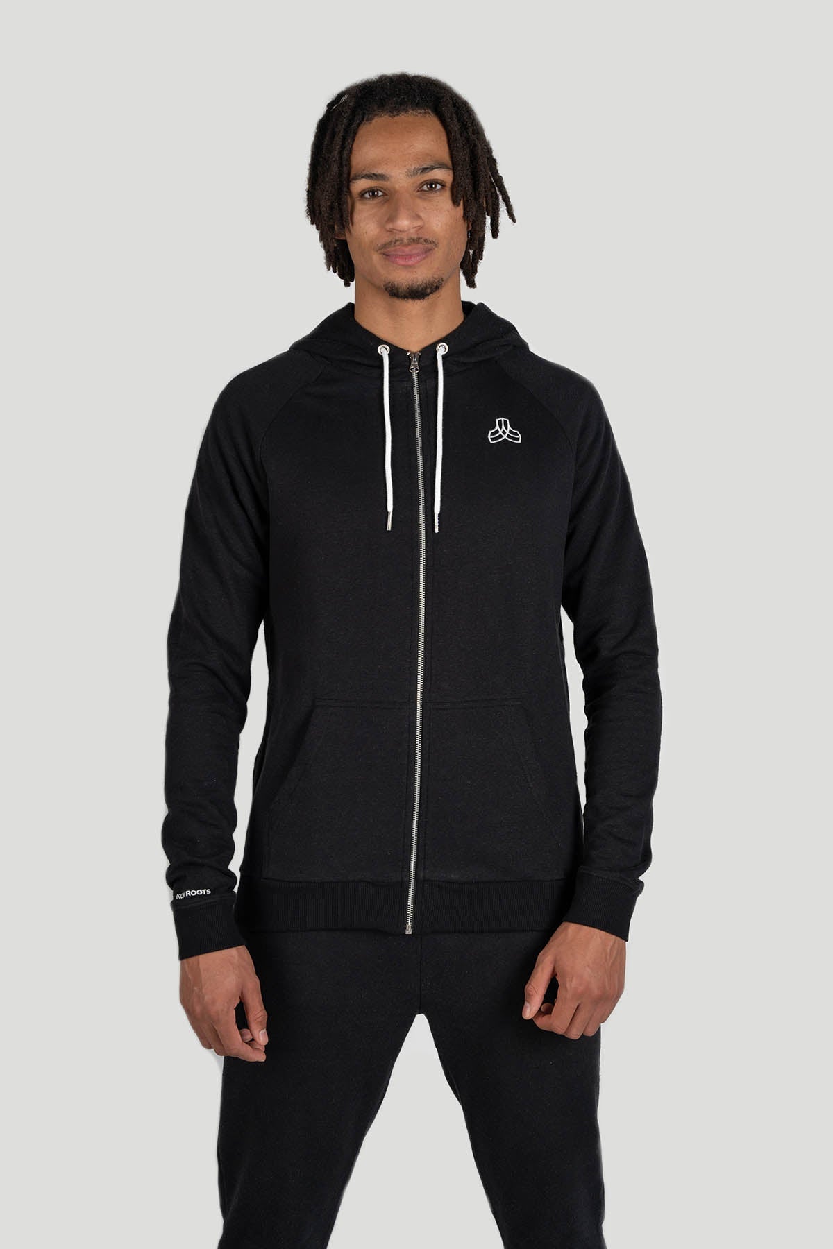 Hemp Performance Full-Zip Hoodie Black