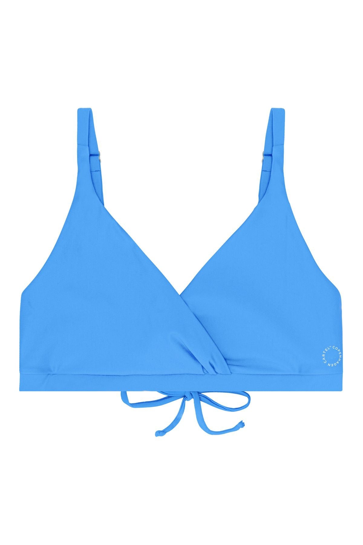 Istana Draped Bikini Top Sea