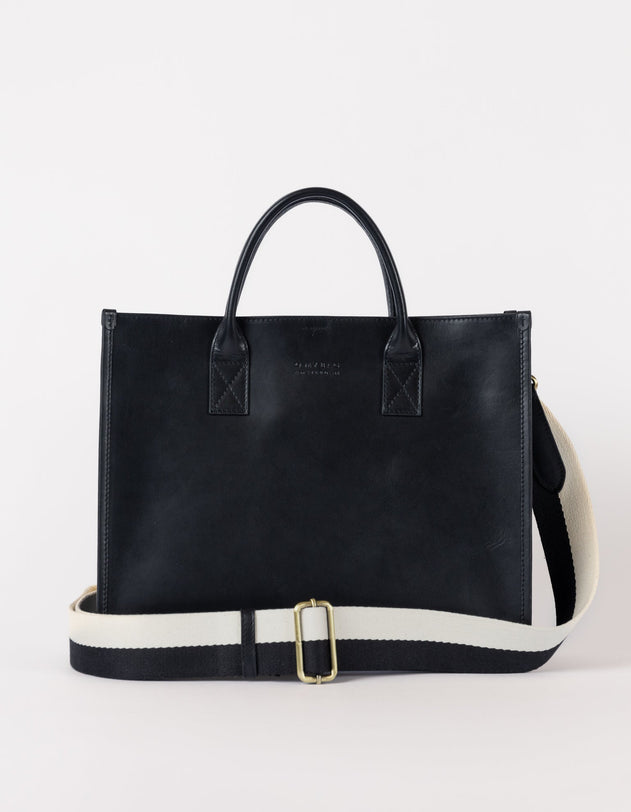 Jackie Classic Leather Bag Black
