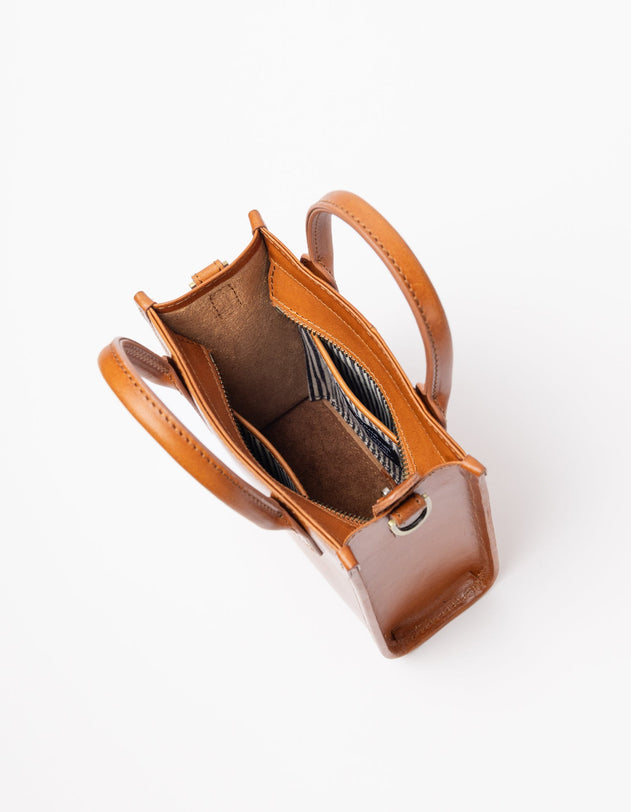 Jackie Classic Leather Mini Bag Cognac