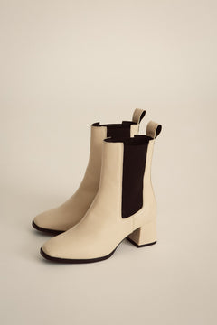 Heel Boots Ivory