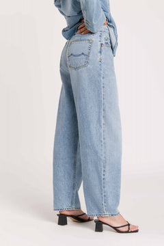 Leila Cropped Jeans Light Denim