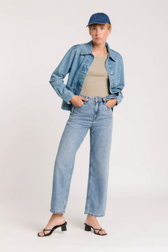 Ota Cindy Denim Jacket with jeans