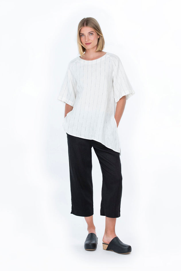 Lina Linen Pants Black