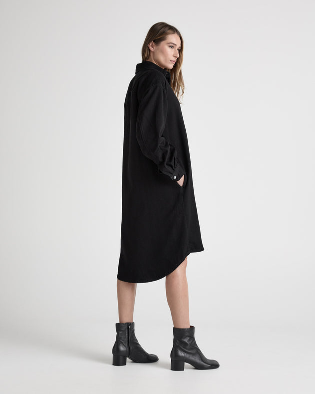 Ella Denim Dress BlackDip