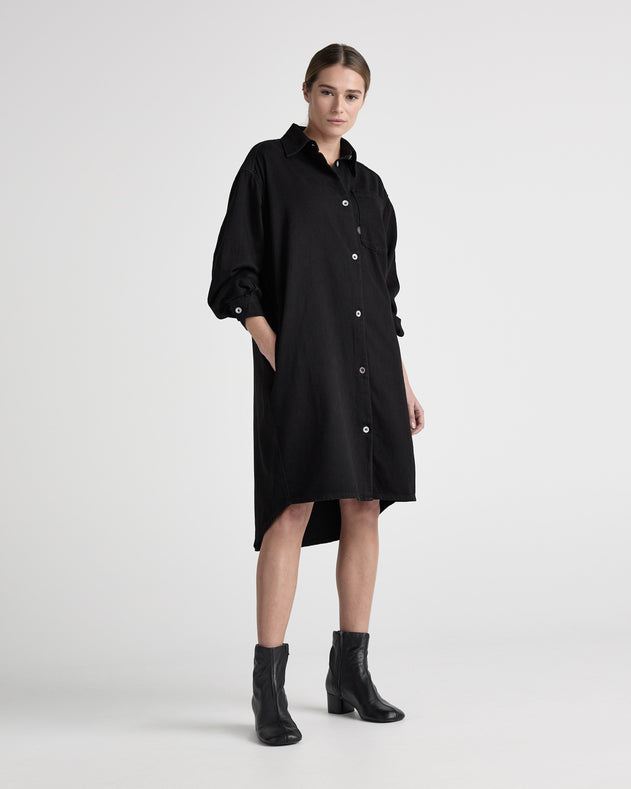 Ella Denim Dress BlackDip