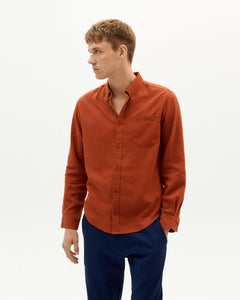 Men's Button Shirt Clay Red