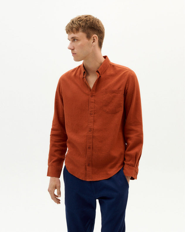 Men's Button-Up Shirt Clay Red