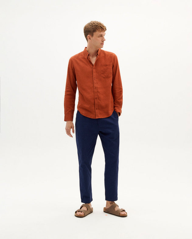 Men's Button-Up Shirt Clay Red