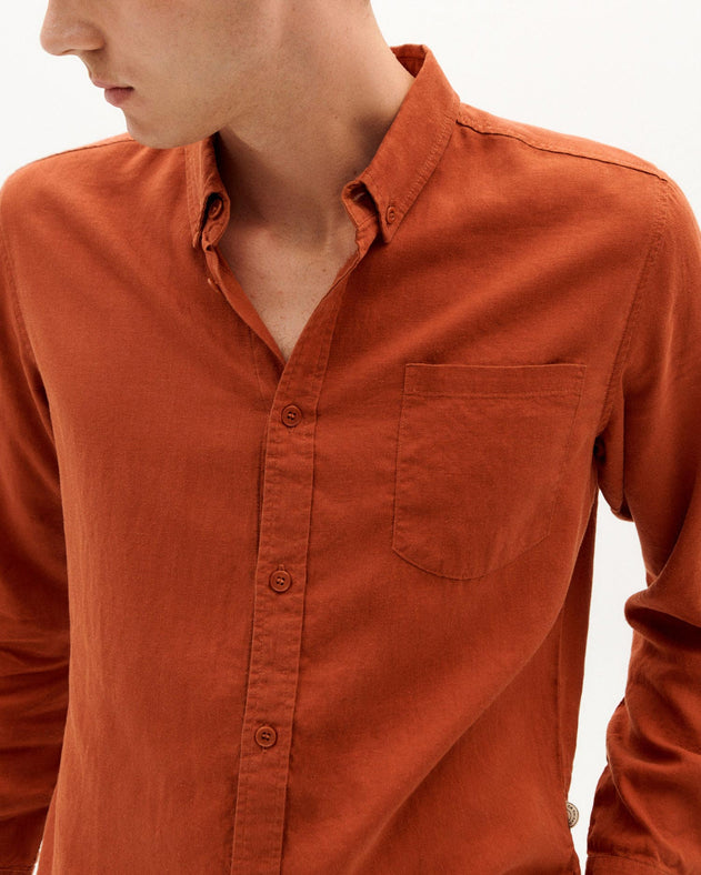 Men's Button-Up Shirt Clay Red