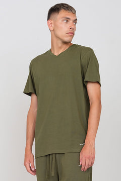 V-Neck T-Shirt Military Green