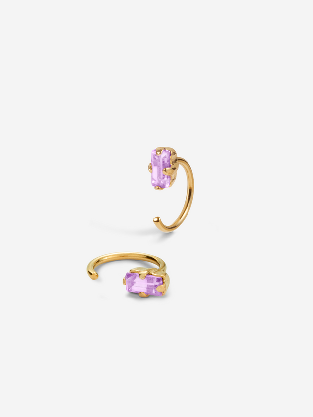 Marcel Earrings Lilac