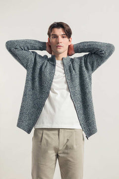 Ippolito Men's Cardigan Recycled Cashmere