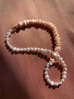 Nude Pearl Necklace
