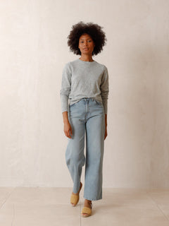 Knit Sweater Melange Grey