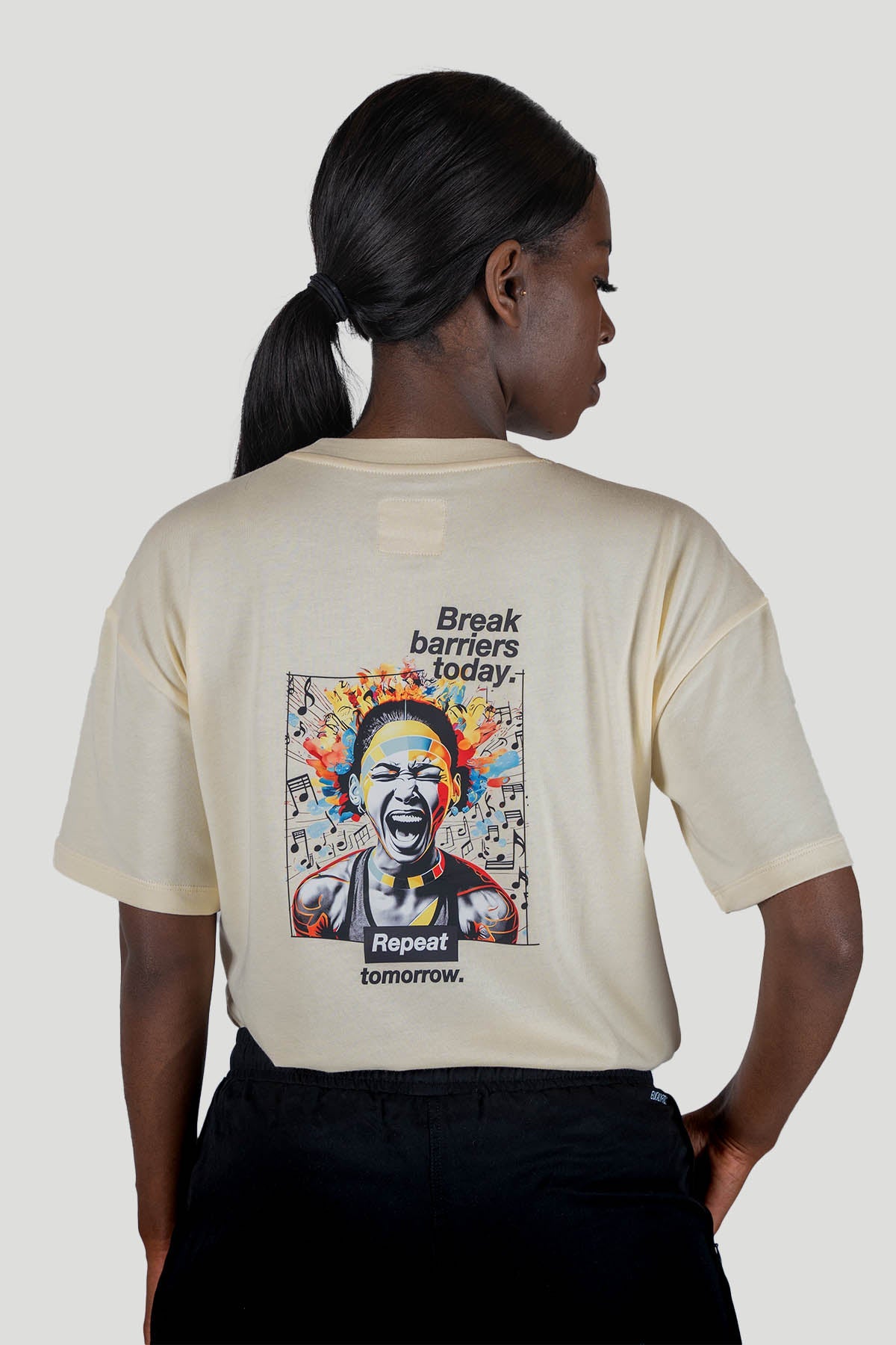 Iron Roots x Repeat Wood T-Shirt White Sand