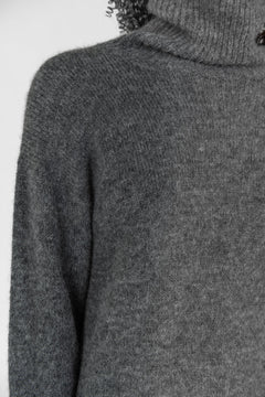 Alpaca Turtleneck Knit Grey