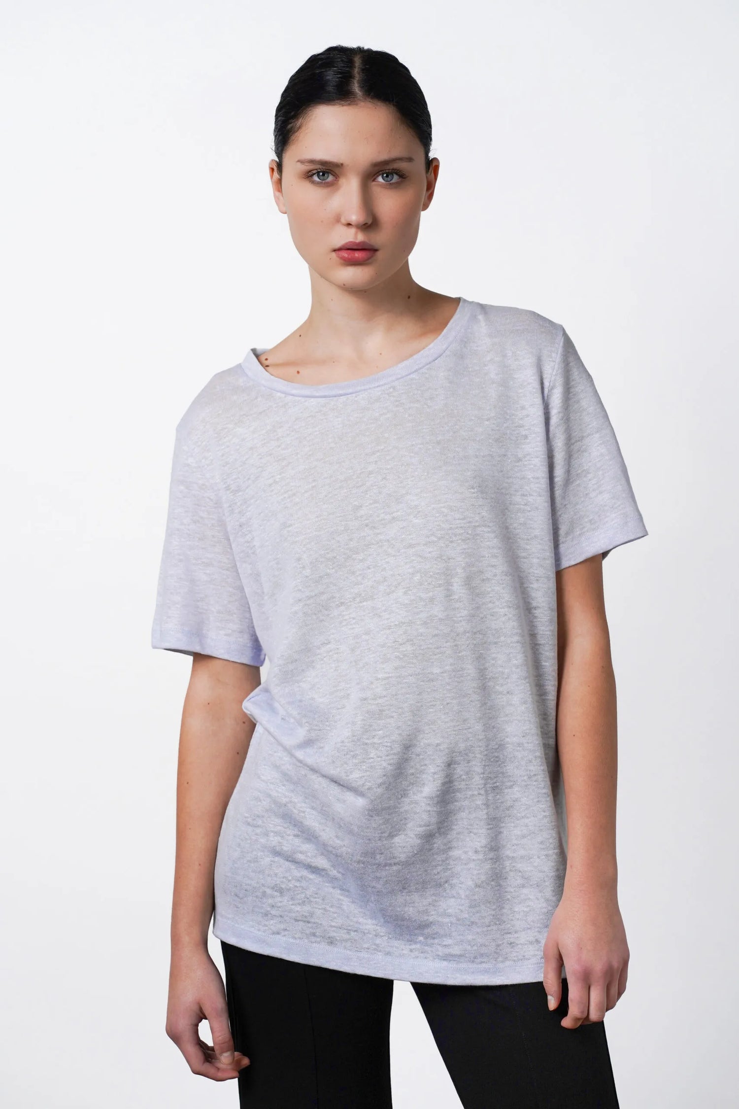 Roya Oversized Tee Pale Blue