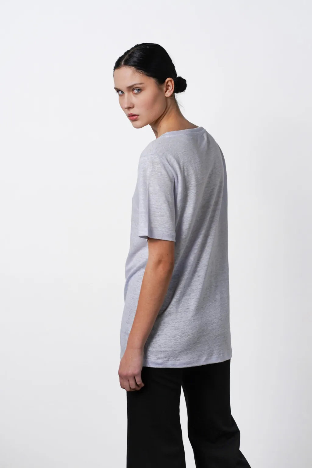 Roya Oversized Tee Pale Blue