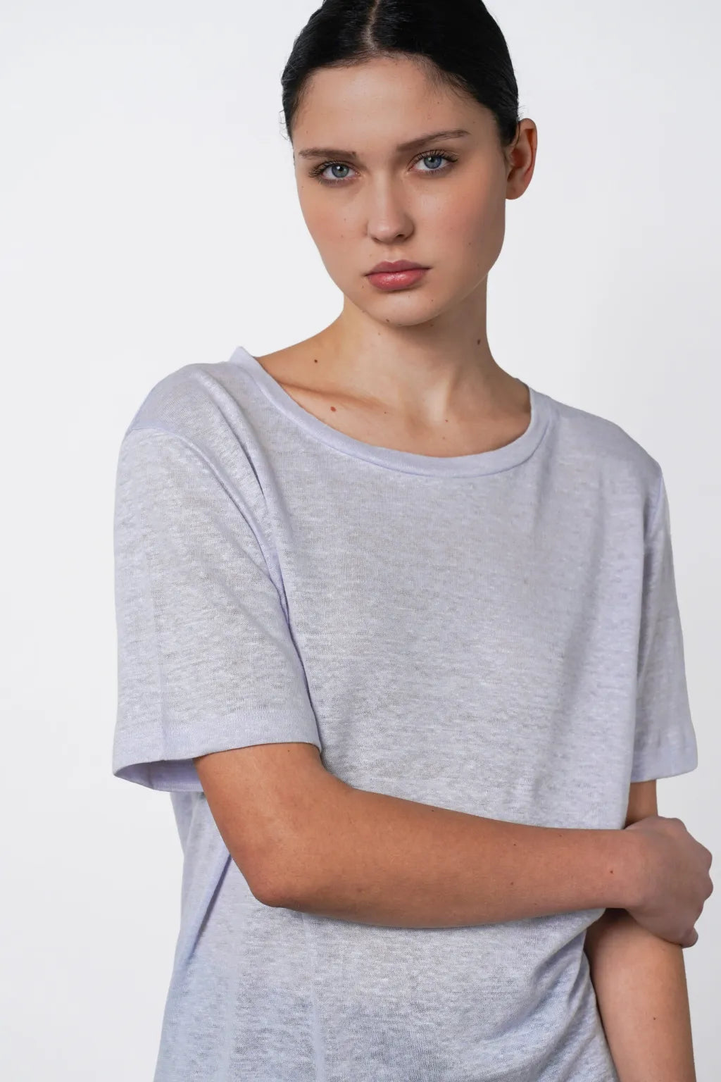 Roya Oversized Tee Pale Blue