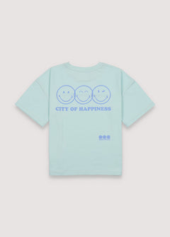 Smiley Kids' T-Shirt Light Blue