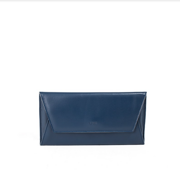 Talvikki Envelope Wallet Navy Blue Taupe