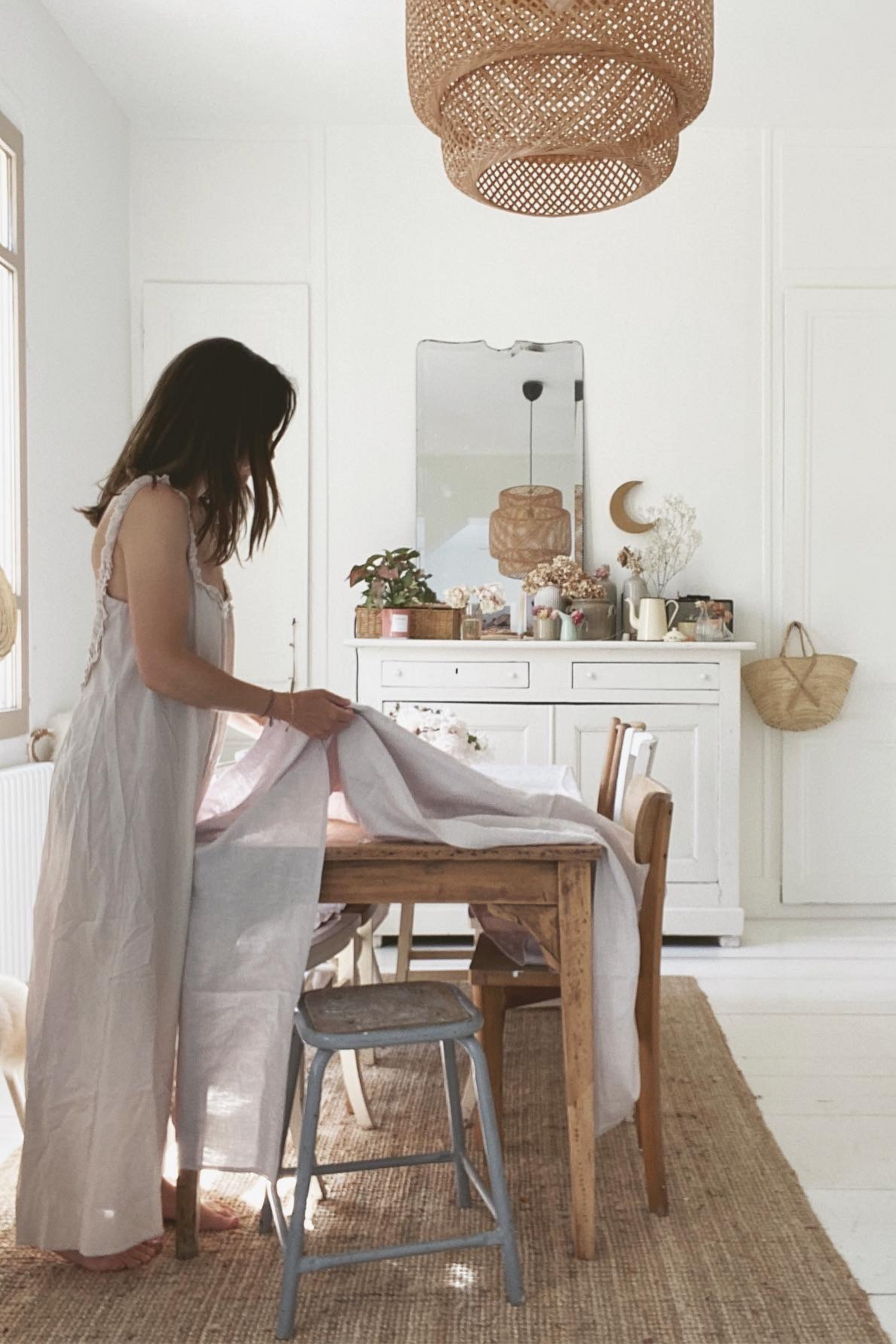 Linen Tablecloth Cream