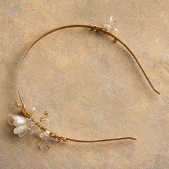 Upcycled Jasmine Flower Fairy Hairband