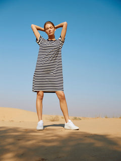 Organic Cotton Stripe T-Shirt Dress