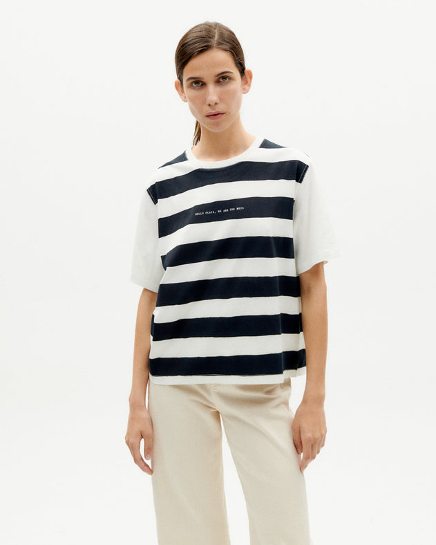 Lucia T-Shirt Striped Black/White