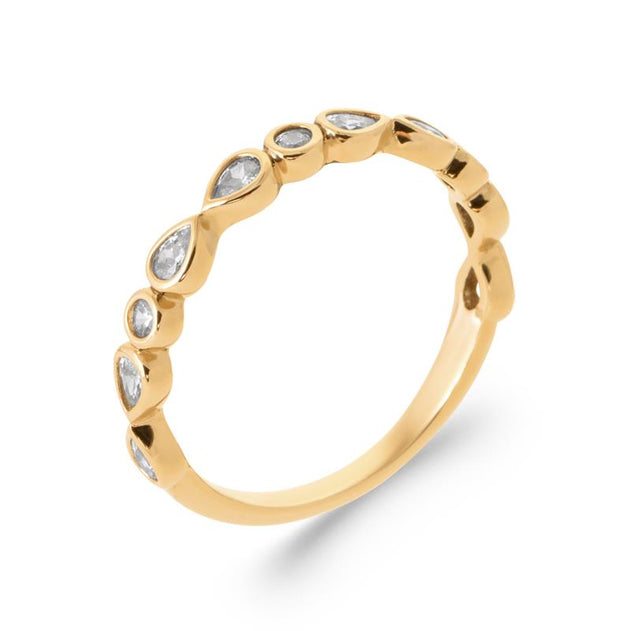 Zirconia Ring Gold