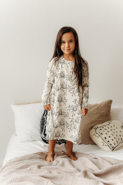 Shay Nightgown Owls Natural White