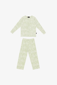 Taylor Pyjama Owls Aqua Green
