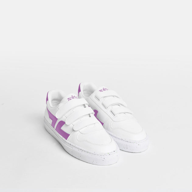 Alpha Velcro Sneakers White / Lila