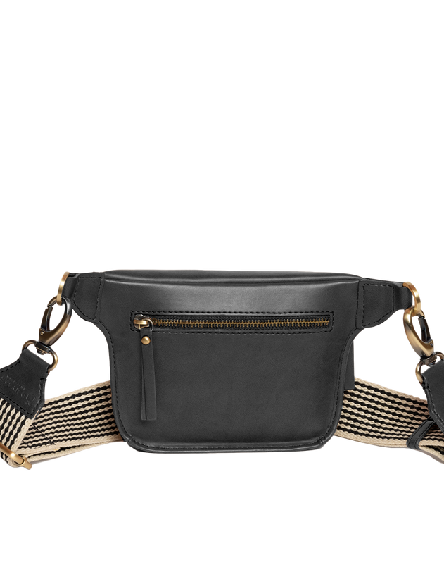 Beck's Bum Bag Apple Leather Black