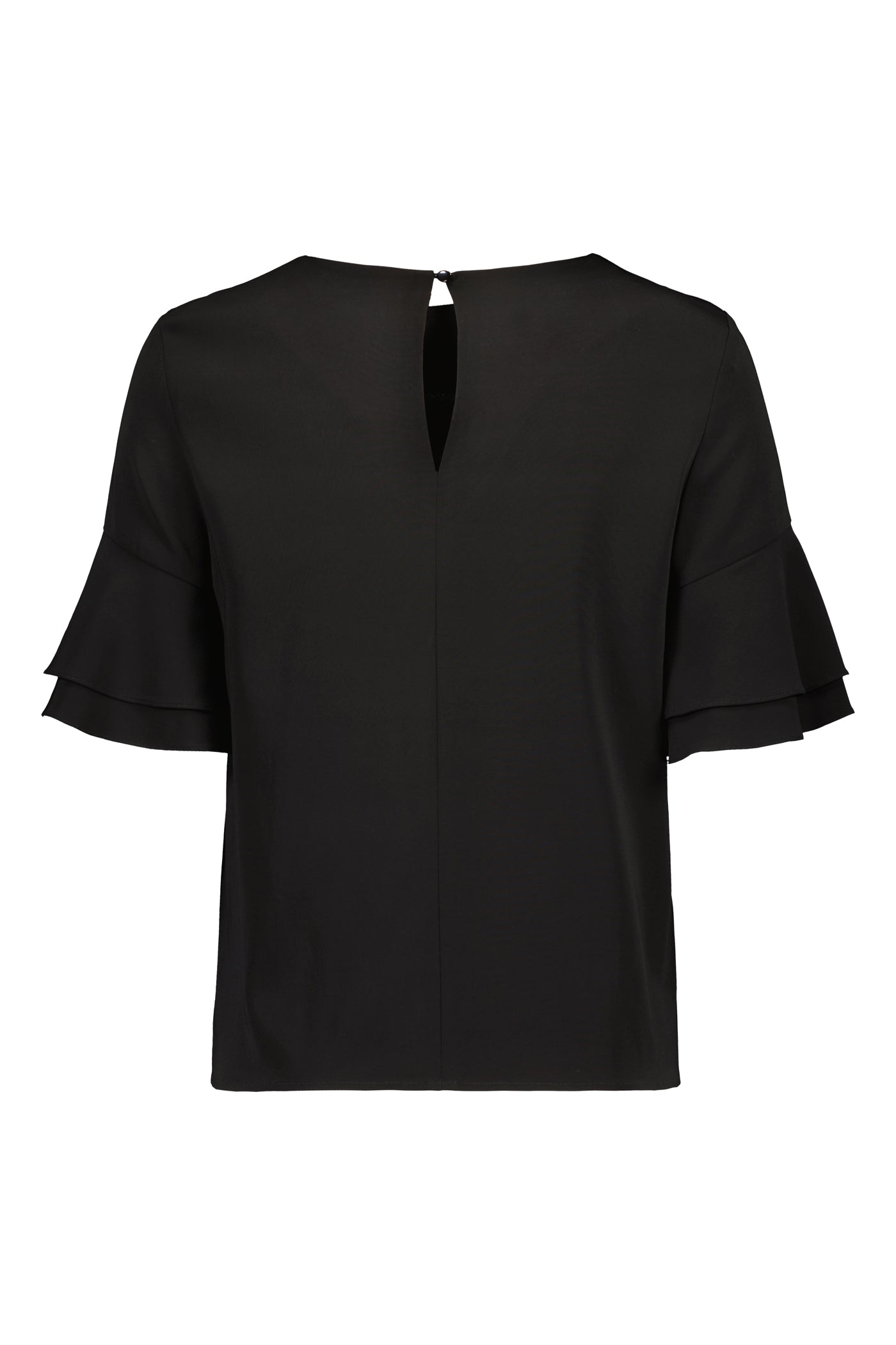 Carita Ruffled Sleeves Blouse Black