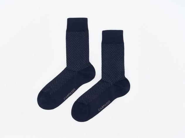 Classy Socks Herringbone Navy