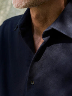 Alcea Flannel Shirt Navy