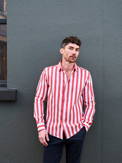 Maggia Linen Shirt Red