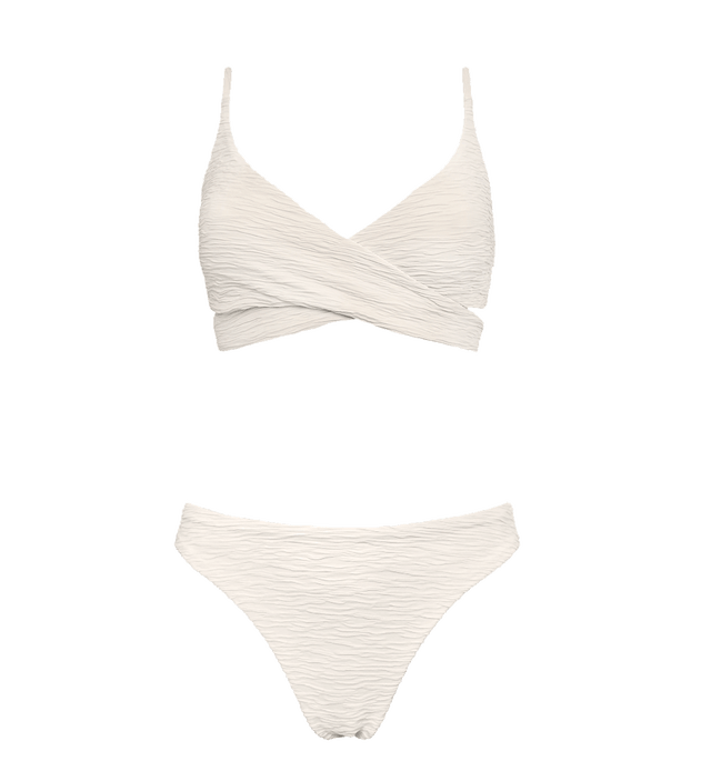 Jacquard Lin + Skyline Slim Bikini Set