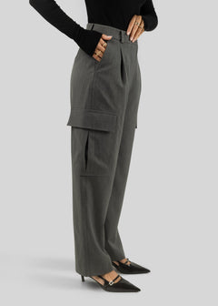 Ezra Cargo Trousers Grey