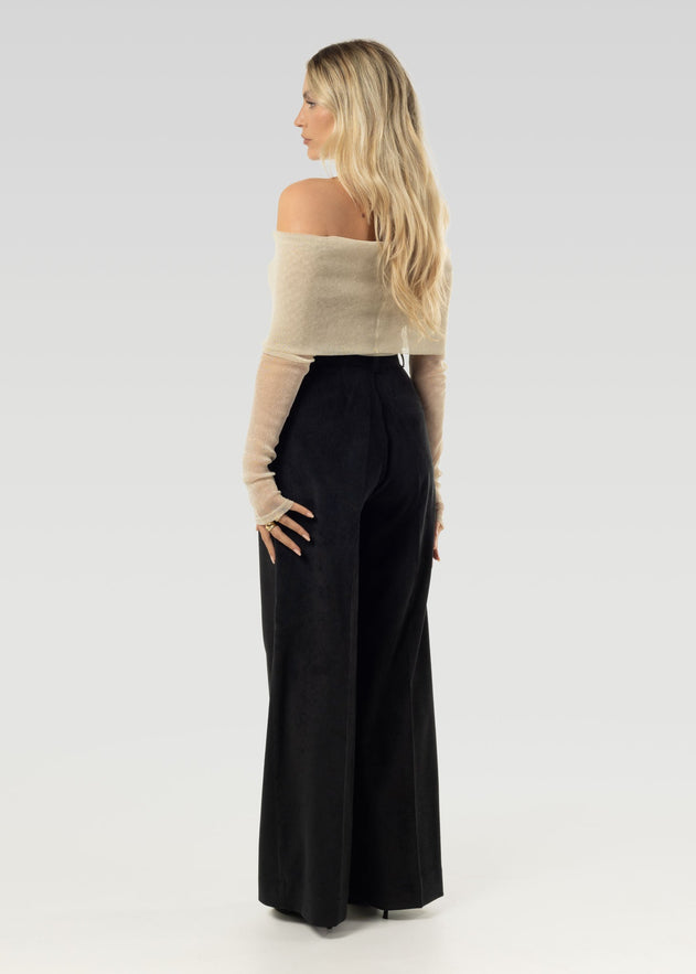 Bardot Shimmery Top Golden Beige