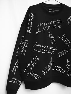 Handwritten | Oversized Black Sweatshirt