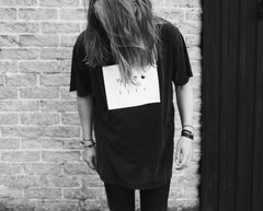 Oversized Washed Out Black Tee